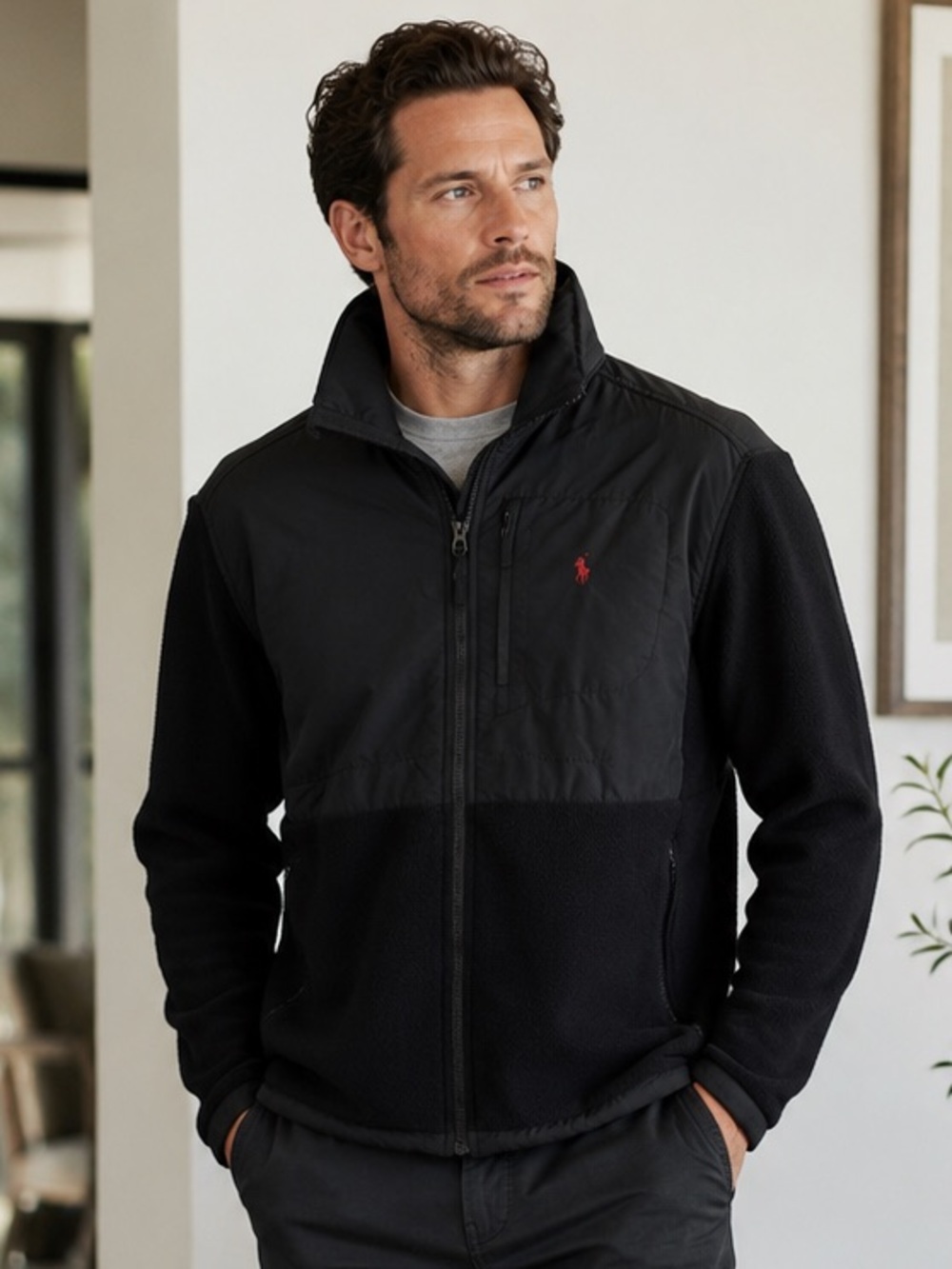 Polo by Ralph Lauren Men's Black Performance Jacket